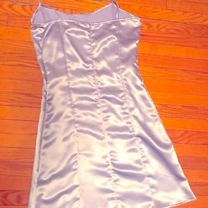 new Lilac satin dress